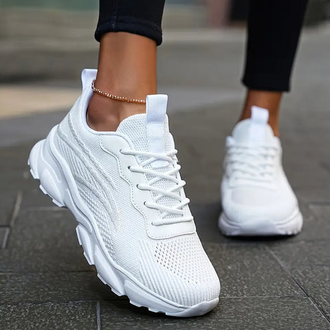 Scarpe da Donna da ginnastica con suola rialzata comoda e antiscivolo