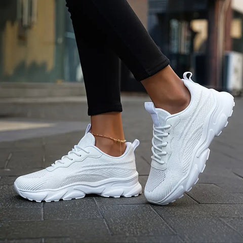 Scarpe da Donna da ginnastica con suola rialzata comoda e antiscivolo