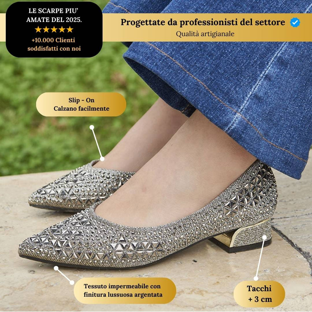 Scarpe con Tacco Eleganti e con suola comoda e antiscivolo