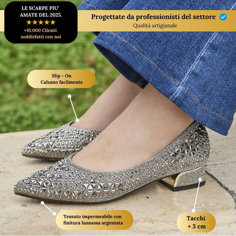 Scarpe con Tacco Eleganti e con suola comoda e antiscivolo