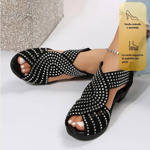 Scarpe TAYLOR, con tacco e dettagli glitter