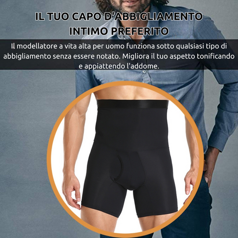 Set da 2 pantaloncini dimagranti a fascia alta (TRASF)