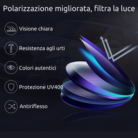 Set da 2 occhiali da sole polarizzati da uomo (TRASF)