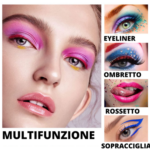 Set da 10 ombretti colorati