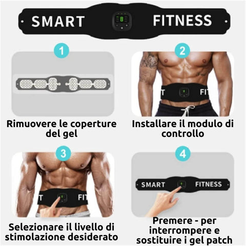 Cintura fitness per fisico tonico e addominali scolpiti (TRASF)