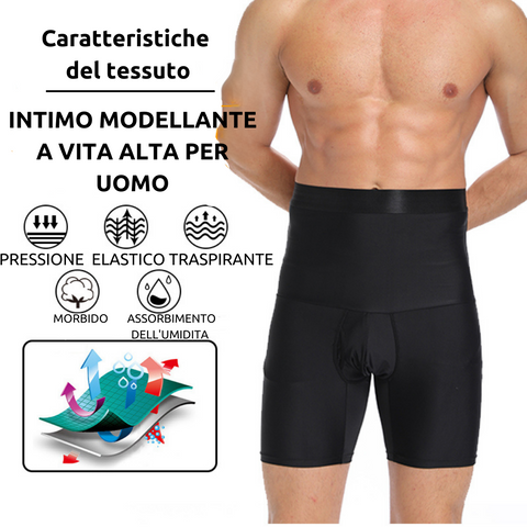 Set da 2 pantaloncini dimagranti a fascia alta (TRASF)