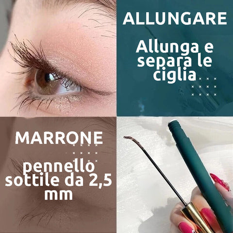 Incantevole set di quattro mascara (Nero, Marrone, Viola e Blu)