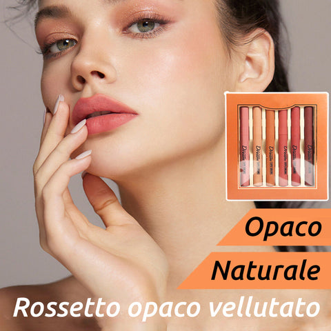 Set da 6 rossetti di lunga durata e impermeabili