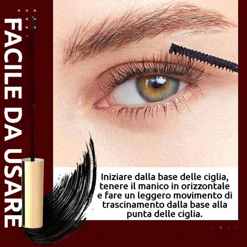 Incantevole set di quattro mascara (Nero, Marrone, Viola e Blu)