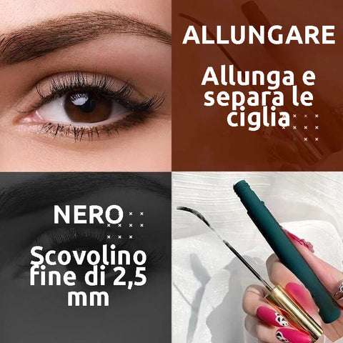 Incantevole set di quattro mascara (Nero, Marrone, Viola e Blu)