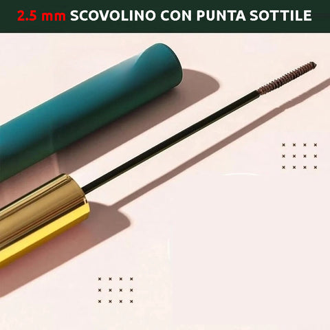 Incantevole set di quattro mascara (Nero, Marrone, Viola e Blu)