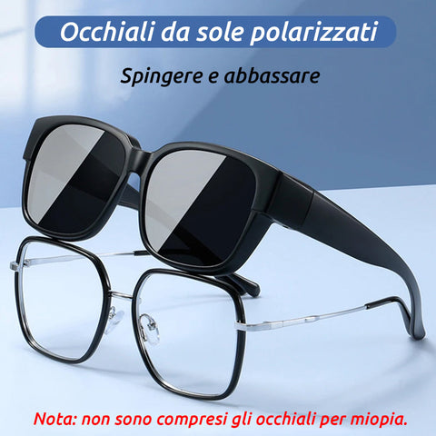 Set da 2 occhiali da sole polarizzati e leggeri da uomo (TRASF)