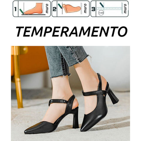 Scarpe aperte eleganti con tacco (S)