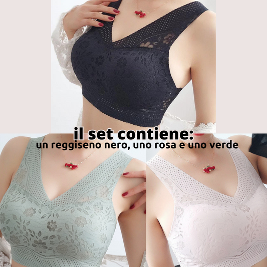 Set da 3 reggiseni traspiranti e comodi primaverili/estivi (S)