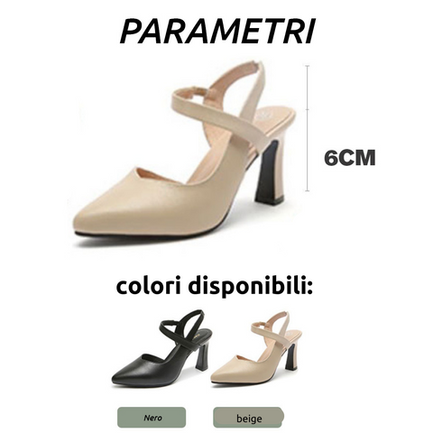 Scarpe aperte eleganti con tacco (S)