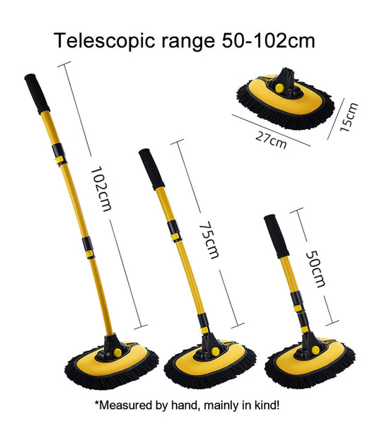 Spazzola con lunghezza regolabile per pulizia auto (S)